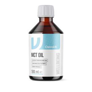 OstroVit Olej MCT z kokosa 500 ml o smaku naturalnym