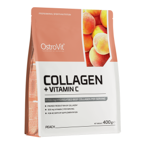 OstroVit Kolagen + Witamina C 400 g o smaku brzoskwiniowym