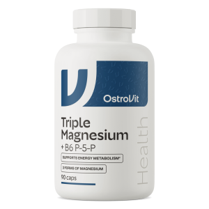 OstroVit Triple Magnesium + B6 P-5-P 90 Kapseln