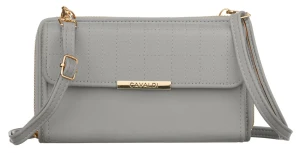 Uroczy szary torebko-portfel rowerówka