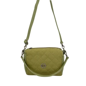 Limonkowa pikowana torebka