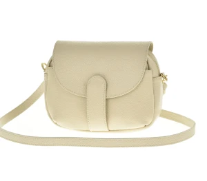 Torebka listonoszka latte skóra