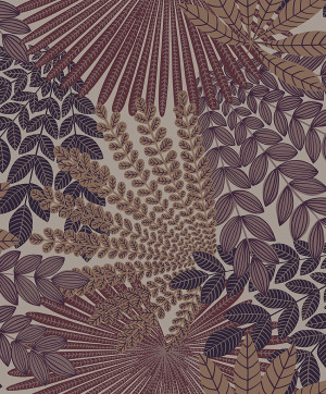Tapeta dekoracyjna Boras Tapeter Treasured Velvet Leaves 2260