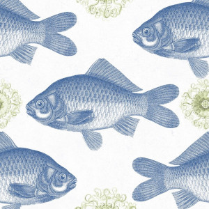 Tapeta MINDTHEGAP Fish Blue WP20009