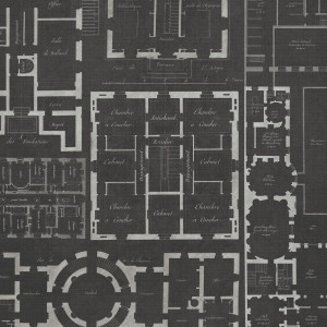 Tapeta MINDTHEGAP Eclectic Chateau Anthracite WP20025