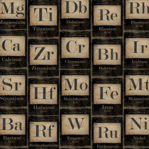 Tapeta MINDTHEGAP Eclectic Periodic Tables of Elements WP20040
