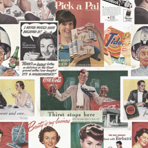 Tapeta MINDTHEGAP Eclectic Retro Ads WP20069