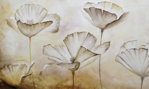 Grafika NEWWALLS Beige flowers