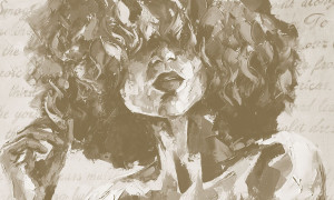 Grafika NEWWALLS Woman on paint