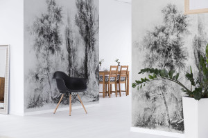 Grafika Wall Art Calm Black and White