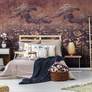 Wall Art Grafika Wall Secret Forest Rust
