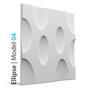 Loft Design Panel gipsowy Model 04 ELLIPSE (A/B) 60x60 cm