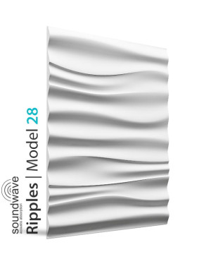 Loft Design Panel gipsowy Model 28 RIPPLES (A/B) 60x70 cm