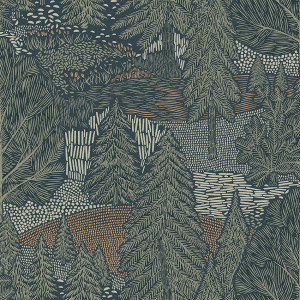 Tapeta dekoracyjna Boras Tapeter Woodland Northern Forest 4701