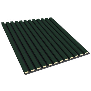 Panel akustyczny drewniany 3D Lameo 60x60cm - Butelkowa Zieleń LAMEO_A120