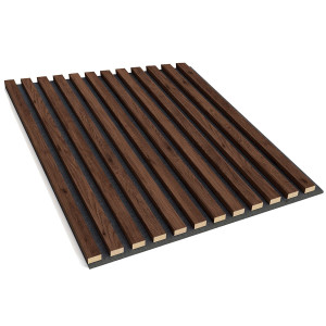 Panel akustyczny drewniany 3D Lameo 60x60cm - Orzech LAMEO_A105