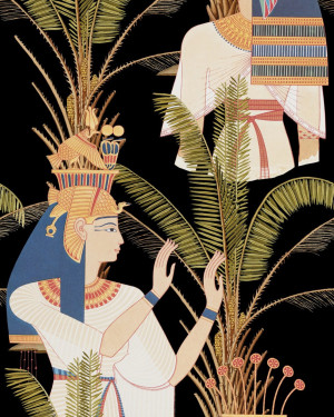 Tapeta MINDTHEGAP The World Of Antiquity Egyptian Queens Anthracite WP20266