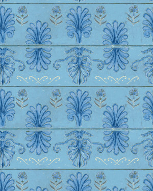 Tapeta MINDTHEGAP Sundance Villa Mykonos Villa Motif Azure WP30041