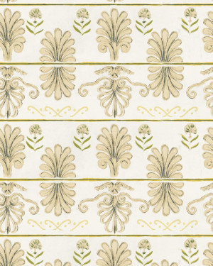 Tapeta MINDTHEGAP Sundance Villa Mykonos Villa Motif Taupe WP30042