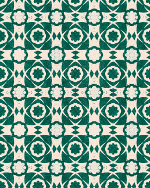 Tapeta MINDTHEGAP Sundance Villa AEGEAN TILES Ultramarine Green WP30050
