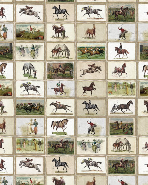 Tapeta MINDTHEGAP THE DERBY ENGLISH EQUESTRIAN STAMPS WP20631