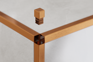 Kostka zakończeniowa do profili narożnych Lambro PQ-10-COPPER-BR