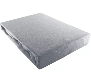 Prześcieradło JERSEY jasno-szare - 160 x 200