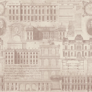 Tapeta MINDTHEGAP Eclectic Vitruvius Taupe WP20028