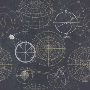 Tapeta MINDTHEGAP Eclectic Astronomy Blue WP20032