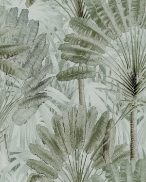 Tapeta MINDTHEGAP Tropical Wanderlust Travellers Palm WP20525