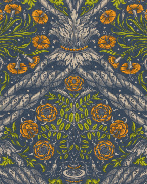 Tapeta MINDTHEGAP The Transylvanian Floral Ornament WP20453