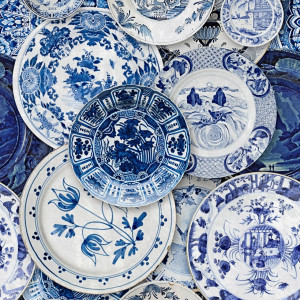 Tapeta MINDTHEGAP Dutch Blauw Dutch Delftware WP20187