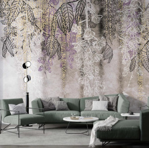 Grafika Metalic Art Wisteria KK20230009 Beige
