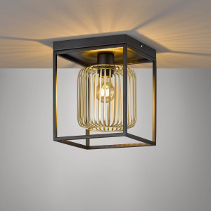 Lampa Sufitowa Caydo Fischer&Honsel E27 1x40W piaskowo-czarny metal