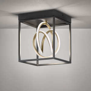 Lampa Sufitowa Gisi Fischer&Honsel LED 1x15W czarny metal