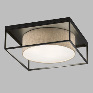 Lampa Sufitowa Carre Fischer&Honsel E14 3x25W piaskowo-czarny metal