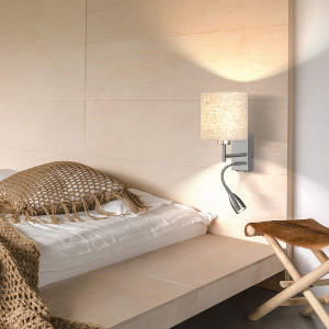 Lampa ścienna Dreamer Fischer&Honsel E27 1x40W w kolorze niklu metal