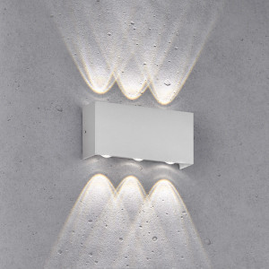 Lampa ścienna Nairobi Fischer&Honsel LED 6x1,5W w kolorze srebrnym metal