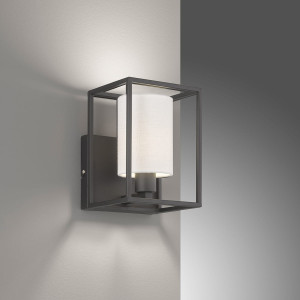 Lampa ścienna Gilli Fischer&Honsel E14 1x25W piaskowo-czarny metal