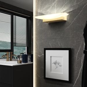Lampa ścienna Bowl TW Fischer&Honsel LED 1x8,5W w kolorze mosiądzu metal