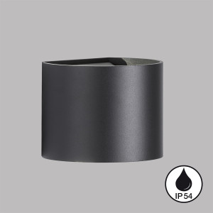 Lampa ścienna Matteo Fischer&Honsel LED 2x3W piaskowo-czarny metal