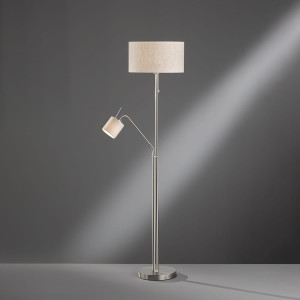 Lampa Podłogowa Layer Fischer&Honsel E27 1x60W w kolorze niklu metal