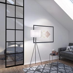 Lampa Podłogowa Wotan Fischer&Honsel E27 3x40W piaskowo-czarny metal