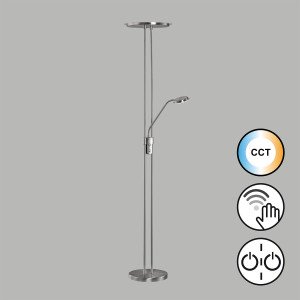 Lampa Podłogowa Driva Fischer&Honsel LED 1x30W w kolorze niklu metal