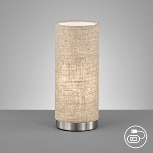 Lampa stołowa Thor Fischer&Honsel E14 1x10W w kolorze niklu metal