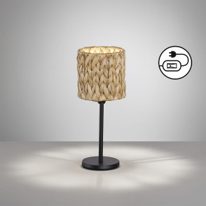 Lampa stołowa Hyazinthe Fischer&Honsel E14 1x25W piaskowo-czarny metal