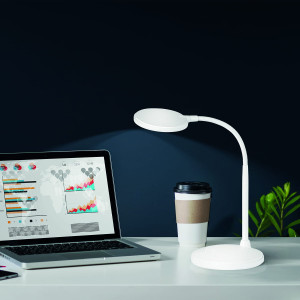 Lampa stołowa Work Fischer&Honsel HV-LED 1x4,5W biały plastikowy