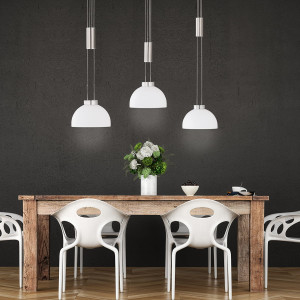 Lampa Wisząca Avignon Fischer&Honsel LED 3x9W w kolorze niklu metal