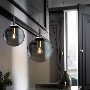 Lampa Wisząca Dini Fischer&Honsel E27 1x40W czarny plastikowy
