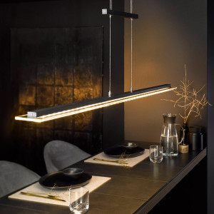 Lampa Wisząca Tenso TW Fischer&Honsel LED 1x28W piaskowo-czarny metal